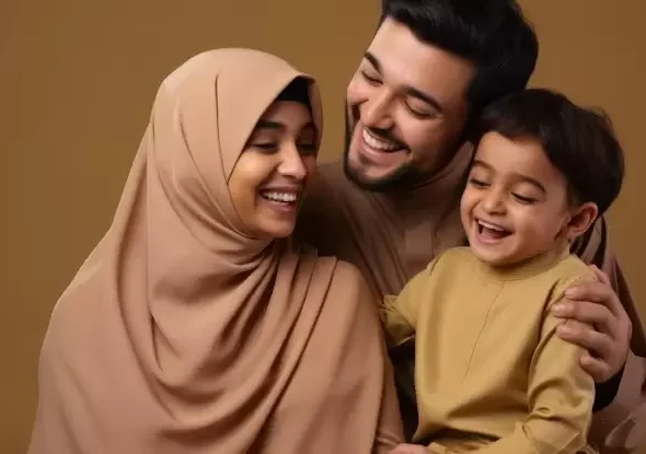 imgi_41_happy-muslim-family-with-kid-light-brown-background-neural-network-ai-generated_76080-106344